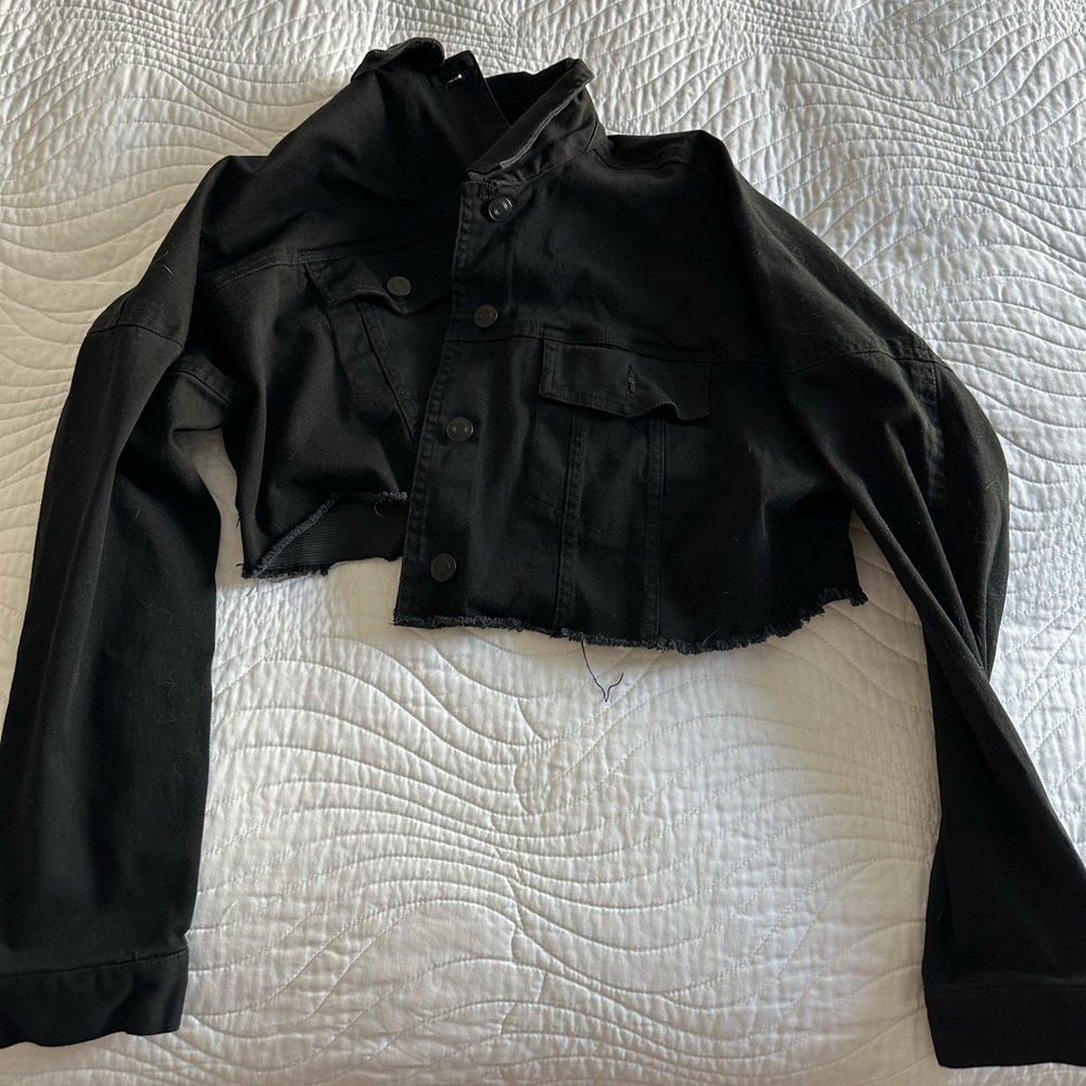 Women’s black jean jacket